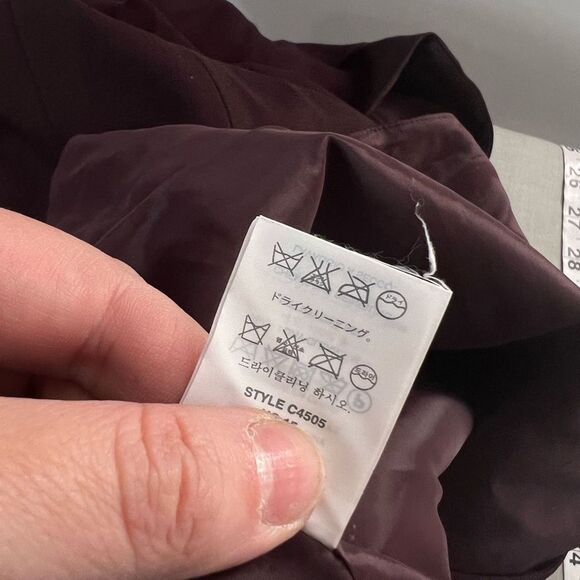 J. Crew Women's Sleeveless Belted Burgundy Sheath Wool Mini Dress Size 2 - Picture 10 of 11